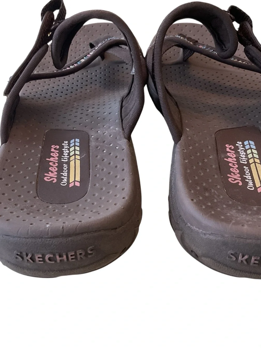 Skechers Women's Dark Brown Strap Sandals